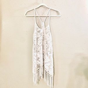 Free People Sheer Embroidery Dress/Top